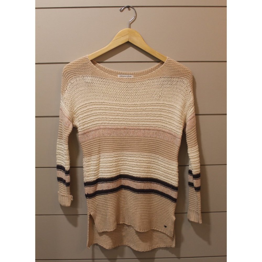 Knit Striped Light Weight Sweater